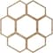 Ekena Millwork Florin Wood Fretwork Pierced Ceiling Medallion, Red Oak, 26"OD x 9 1/8"ID x 3/8"T CMWP26X26X0375FORO - alternate 5